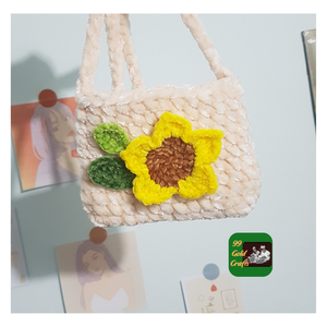 BOLSO DE LANA ECO FRIENDLY TOTE DE GANCHILLO HECHO A MANO DE MATERIALES NATURALES LOVELY DAILY BAG - Product Image 4