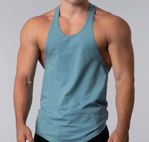 Camisetas sin mangas personalizadas de talla grande de algodón para hombre, camisetas sin mangas para correr, culturismo, Fitness, deportes con tirantes - Product Image 3