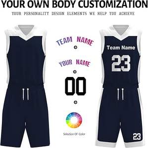 Uniforme de basket-ball léger de haute qualité pour adultes Style unique couleur unie ensemble grande taille respirant plus vêtements de basket-ball - Product Image 6