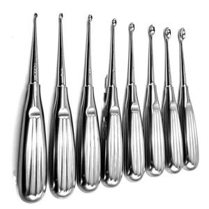 Volkmann Bone Curette Colorful Instrument Chirurgical Orthopédique 8 PCS Set Best A + - Product Image 1