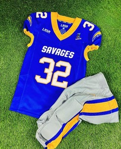 Logo personnalisé Maillot de football américain Pantalon uniforme d'équipe Vêtements de sport de haute performance Vente en gros OEM Fourniture Maillot sublimé - Product Image 6