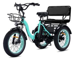 Triciclo Eléctrico de Dos Plazas para Adultos, Motor de 1350W, 48V15.6Ah, Plegable, Neumáticos de Aluminio de 20"x4.0" - Product Image 1