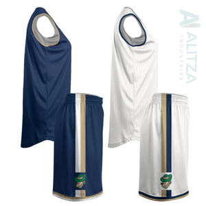 Ensemble de maillots de basket-ball personnalisés, respirants, antibactériens, à séchage rapide, en polyester, réversibles, taille plus, pour hommes/femmes, équipes adultes - Product Image 6
