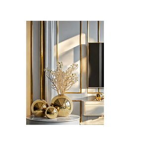 Jarrones pequeños de estilo de flores de Metal para decoración del hogar, regalo, flor de hierro costera, jarrón de mesa moderno, decorativo de aluminio - Product Image 4