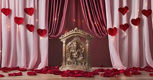 Wall Hanging Ganesh Idol Statue Handicraft Handmade Metal Deco Design Hindu <b>God</b> Murti Decorative Showpiece Metal Art Figures - Product Image 4