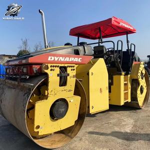 Compacteur vibrant à double tambour Dynapac CC522 d'occasion, poids de travail 12 tonnes, marque suédoise originale, compacteur de grande taille - Product Image 2