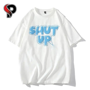 เสื้อยืดพิมพ์ลายพัฟสีดำสำหรับทุกเพศเสื้อยืดผ้าฝ้าย100% เสื้อยืดธรรมดาแบบกำหนดเองสำหรับเสื้อยืดผู้ชายเสื้อยืดคุณภาพสูง - Product Image 4