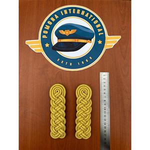 Hombrera Táctica con Hilo Dorado, Nudo de Hombro para Uniforme, Epaulettes para General - Product Image 1