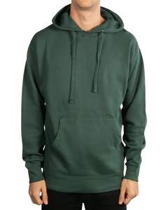 Sweat à capuche personnalisé en vert forêt lourd par Flexora Sports LLC Pull unisexe de qualité supérieure avec poche avant et réglable - Product Image 1