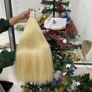 Extensions de cheveux naturels 100% humains Remy, cuticules alignées, en vrac, non traités en usine, vente en gros - Product Image 3