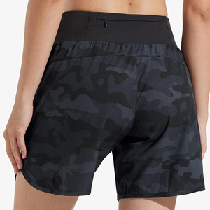 Short de bain respirant taille haute à séchage rapide pour femme pour les entraînements Gym Utilisation-Impression de logo personnalisé Léger - Product Image 2