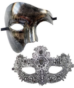 Máscara de Mascarada para Parejas, Estilo Veneciano, para Fiesta de Disfraces, Máscara de Fantasma de la Ópera, Accesorios para Fiesta de Halloween - Product Image 3