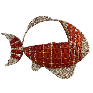 New Arrival Natural Handmade Seagrass & Water Hyacinth Fish Shaped Storage <b>Basket</b> for Home Decoration Made in Vietnam - Product Image 6