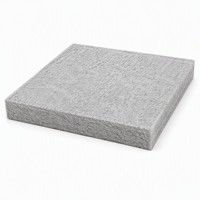 Panneau acoustique en PET de 30 mm, panneau acoustique en fibre de polyester, absorbeur de son, 5400 g/m², panneau acoustique pour plafond et mur, gris standard