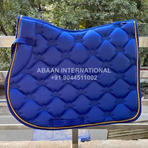 Almohadilla de sillín de caballo acolchada de satén de lujo con forro transpirable estilo ecuestre del Golfo - Product Image 1