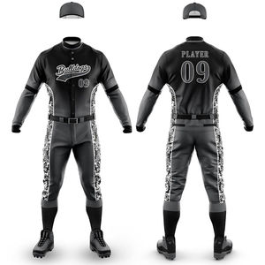 2025 nuevo diseño transpirable uniforme de béisbol al por mayor de alta calidad uniforme de béisbol sublimación traje de béisbol - Product Image 5