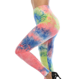 Pantalons de yoga pour femmes taille haute Gym Sport Leggings sans couture tendance vêtements de sport pour femmes 2024 tie dye imprimé Leggings - Product Image 5