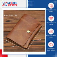 Nexgen Exports, premier exportateur indien, porte-cartes de crédit en cuir véritable pour homme, style vintage, qualité supérieure, fermeture à fermoir.