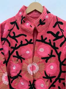 <b>Pink</b> Handmade TNT Vintage Suzani Winter Short <b>Jacket</b> Bohemian Style Short <b>Jacket</b> Cotton Cropped Suede Coat <b>for</b> <b>Womens</b> - Product Image 5