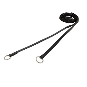 Rênes de cheval en cuir fantaisie à lacets personnalisées Hunter |   Équipement d'équitation certifié MOL avec boucles de qualité et conception sécurisée - Product Image 1