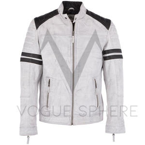 OEM personalizado invierno grueso verano fino lavable corto 2025 buena calidad cómodo hombres Pu chaquetas de cuero - Product Image 1