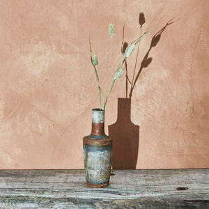 Jarrones de Flores Rústicos Antiguos de Hierro para Mesa - Product Image 4