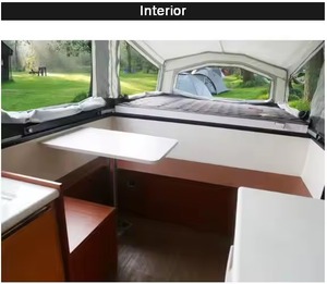 Remolques de bosque ligeros expandibles para caravana emergente moderna de nueva generación para camión, Camping, tienda de campaña versátil, remolque RV - Product Image 4