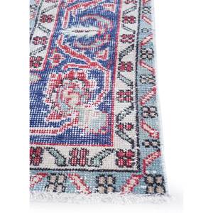 Alfombra de Lana Anudada a Mano Estilo Vintage, Medallón Rojo Naranja Clásico para Sala de Estar, Pasillo, Diseño Rectangular Abstracto para Adolescentes - Product Image 4