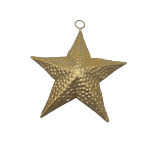 ดาวเหล็กแขวนผนังขนาดกลาง สีทองเหลือง สำหรับตกแต่งบ้านและคริสต์มาส ขายส่งจำนวนมาก - Product Image 1