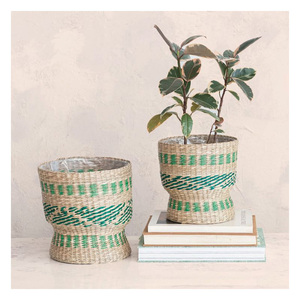 2025 Latest Elegant Quality Sea Grass <b>Basket</b> Excellent Design Fruit Sea Grass <b>Basket</b> Decorative for Home & Kitchen - Product Image 2