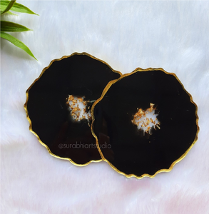 Posavasos de Resina Epoxi de Estilo Rústico, Hechos a Mano, Ecológicos, Reutilizables, con Logotipo Personalizado, Grosor Personalizado, Buena Calidad - Product Image 2