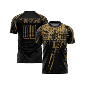 เสื้อฟุตบอลแบบซับลิเมชั่นสั่งทำพิเศษสำหรับผู้ใหญ่ ชื่อทีมและหมายเลขที่กำหนดเอง ผ้าโพลีเอสเตอร์ 100% แห้งเร็ว คอวี เสื้อสำหรับการเล่นกีฬา - Product Image 2