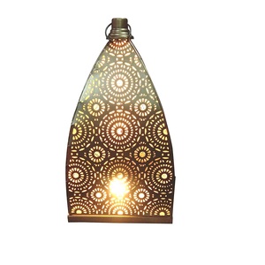 Lanterne à bougie en acier inoxydable au design moderne, hôtel de luxe, maison, antique, suspendue, écologique, faite à la main, Noël - Product Image 4
