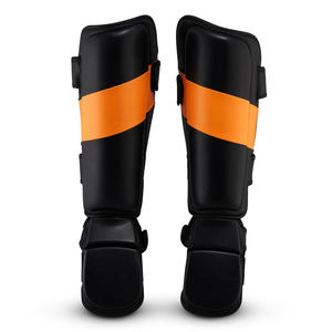 Latest High Quality Custom Kick Boxing <b>Shin</b> <b>Guards</b> MMA Cowhide Leather Protection for <b>Muay</b> <b>Thai</b> Training - Product Image 6