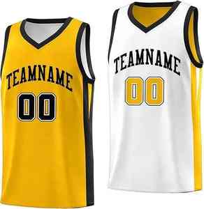 Conjunto de uniforme de baloncesto personalizado con tela de poliéster duradera que ofrece comodidad, flexibilidad y un aspecto profesional. - Product Image 1