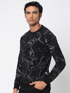 Moda impresa hombres sudaderas térmicas hombres último diseño al por mayor cuello redondo sublimación sudadera OEM personalizado - Product Image 3