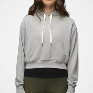 Sweat à capuche court pour femmes, vente en gros, impression personnalisée du logo, manches longues, sweat à capuche court personnalisé, pull pour femmes, sweat à capuche court pour femmes - Product Image 6