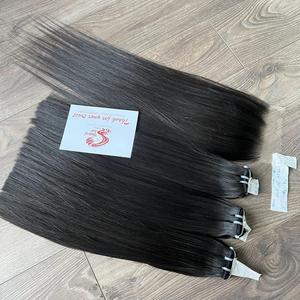 ผมแท้ไม่ผ่านการทำ12A ผม Remy ของมนุษย์ผมตรงนุ่มสลวยสองชั้นสีธรรมชาติ - Product Image 4