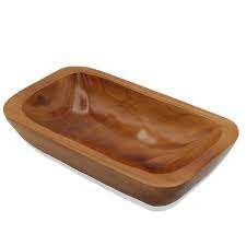 Most Selling Wooden <b>Dough</b> <b>Bowls</b> Wholesale Farmhouse Brown Rustic Wooden <b>Dough</b> <b>Bowls</b> for Candle From India - Product Image 2