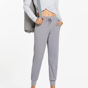 Joggers de mujer personalizados con bolsillos, pantalones para entrenamiento, pantalones de chándal, Joggers de lana de mezcla de algodón y poliéster - Product Image 2