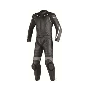 Custom Unisex Genuine Leather Perforated <b>Waterproof</b> Summer Winter Motorcycle Racing Suit <b>One</b>-Piece CE Armored Safety Suit Knee - Product Image 4