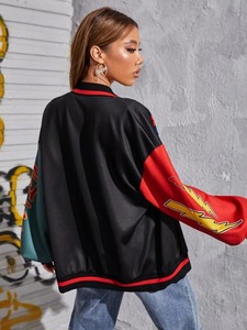 Veste de baseball de haute qualité pour femmes, veste bomber varsity | Veste streetwear en coton rembourrée style Letterman - Product Image 4
