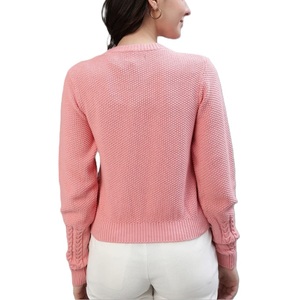 เสื้อสเวตเตอร์สวมหัวแบบลำลองสำหรับผู้หญิงเสื้อสเวตเตอร์แบบสวมหัวแขนยาวเย็บคอลูกเรือสำหรับฤดูหนาวเทรนด์ใหม่ - Product Image 2