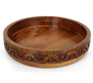 Plateau en bois écologique fait à la main avec design en laiton Mix Snack Plats pour fromage Sushi Soupe Plateaux de vacances pour usage domestique - Product Image 5