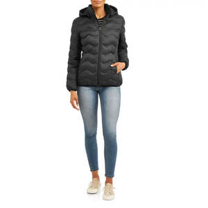 Chaqueta acolchada de buena calidad para mujer, parche bordado con estampado de seda, chaqueta de burbujas de diseño al por mayor para mujer - Product Image 2