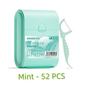 Hilo Dental Doble, 52 Piezas por Caja, Hilo Dental Personalizado para Limpieza Dental, Palillos de Hilo Dental Desechables - Product Image 4