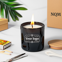 Velas Aromáticas Personalizadas en Vaso de Vidrio, Cera de Palma Natural Colorida, Etiqueta Privada, Ambientador, Decoración del Hogar, Boda, Año Nuevo