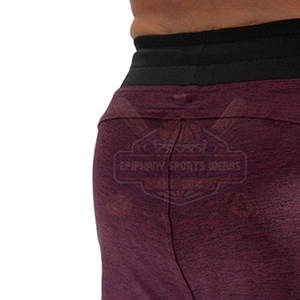 Short de gym pour hommes grande taille personnalisé en gros coupe ample et cordon de serrage 100% coton motif solide style décontracté vente en ligne - Product Image 6