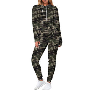 ชุดกีฬาพิมพ์ลายกรดซักมีฮู้ดสำหรับผู้หญิงชุดออกกำลังกายแฟชั่นคุณภาพสูงสำหรับฤดูหนาว - Product Image 5