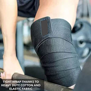 Venta caliente de fábrica Rodilleras personalizadas Sentadillas elásticas Rodilleras resistentes Rodilleras al por mayor Rodilleras de elevación eléctricas - Product Image 5